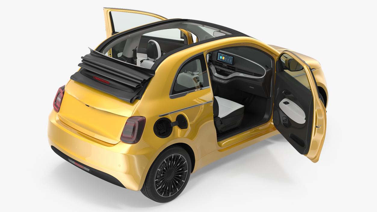 EV Cabriolet Rigged 3D model