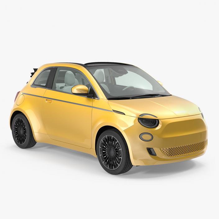 EV Cabriolet Rigged 3D model