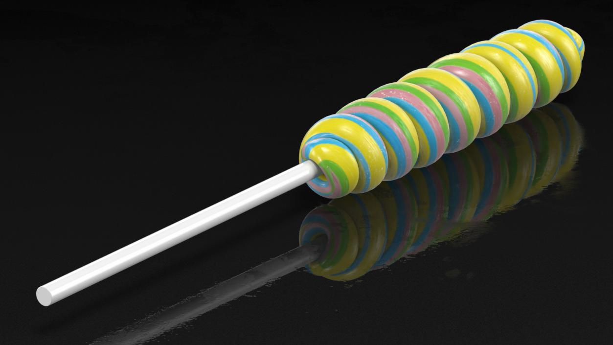 3D model Twist Lollypop Candy