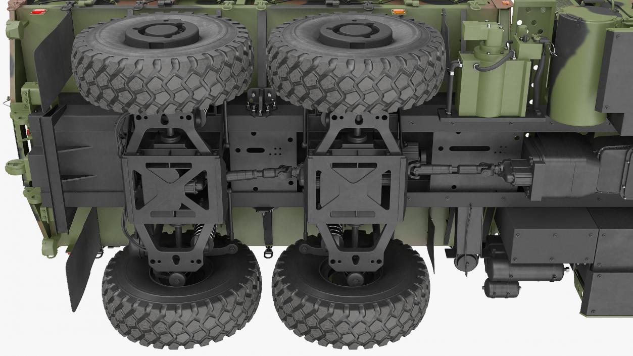 Cargo Truck OshKosh MTVR MK23 with Tent 3D model