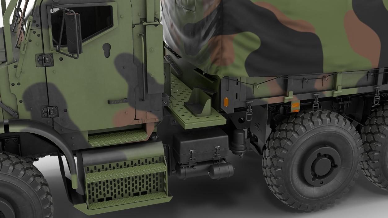 Cargo Truck OshKosh MTVR MK23 with Tent 3D model