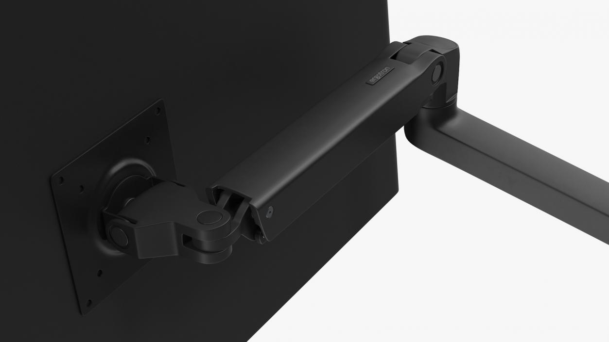 3D Mount Monitor Arm Ergotron LX Dark Grey Rigged