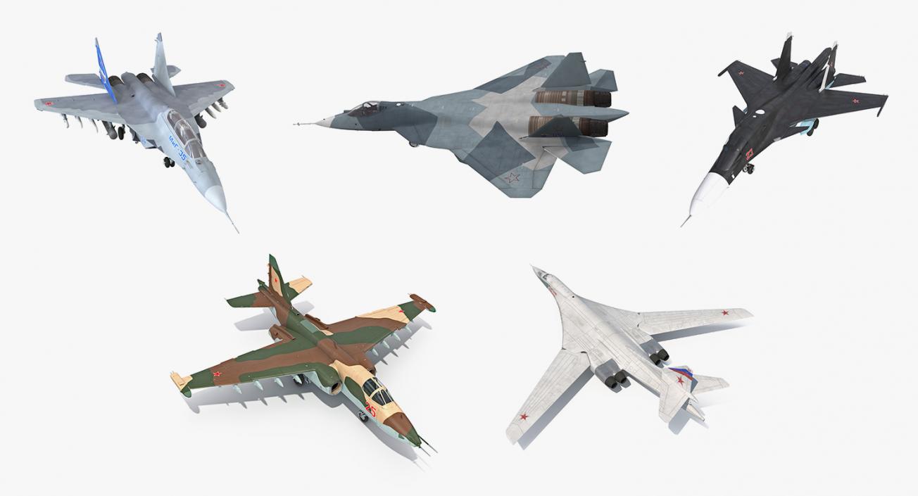 3D model Russian Millitary Airplanes 3D Models Collection 2