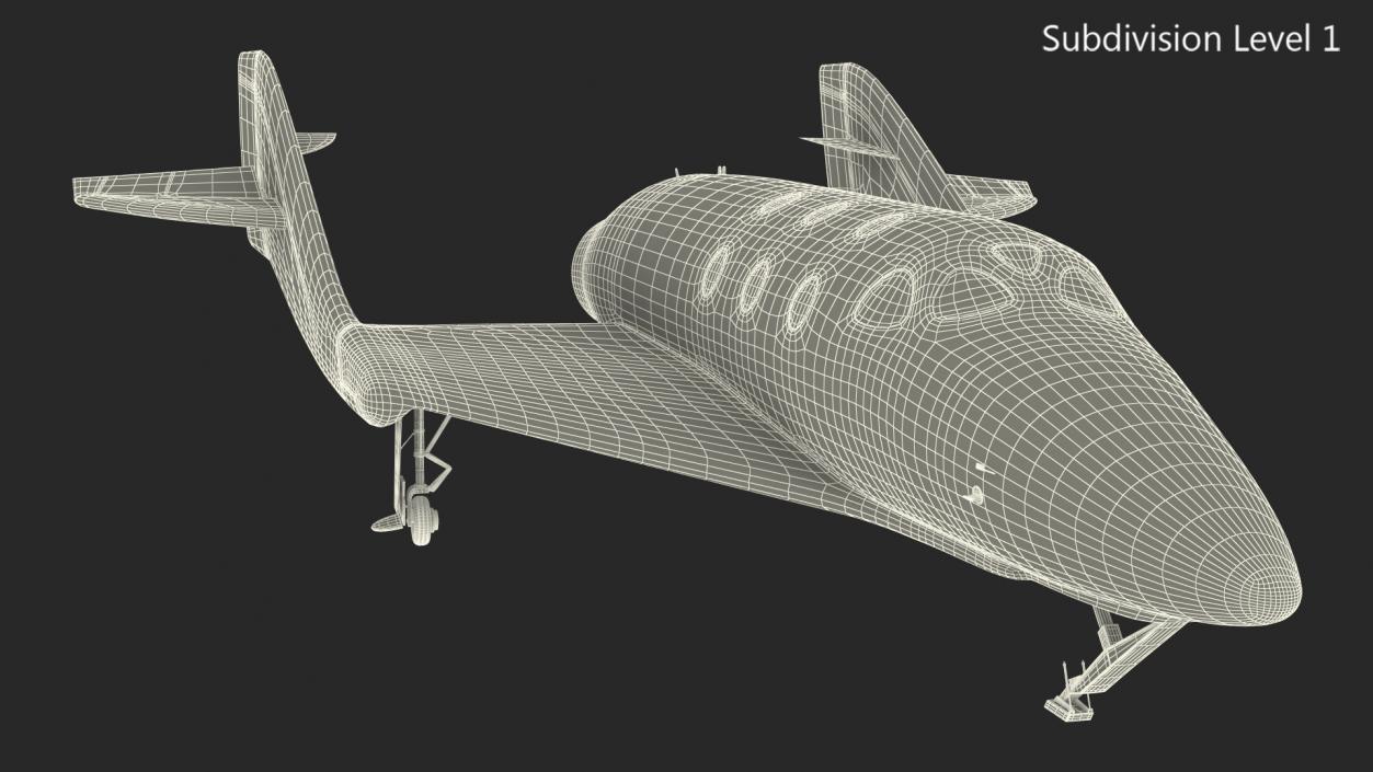 3D VSS Imagine Virgin Galactic SpaceShip III Rigged model