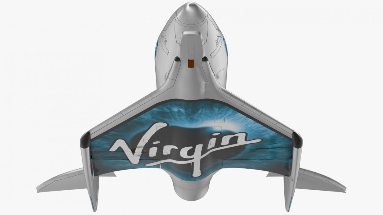 3D VSS Imagine Virgin Galactic SpaceShip III Rigged model