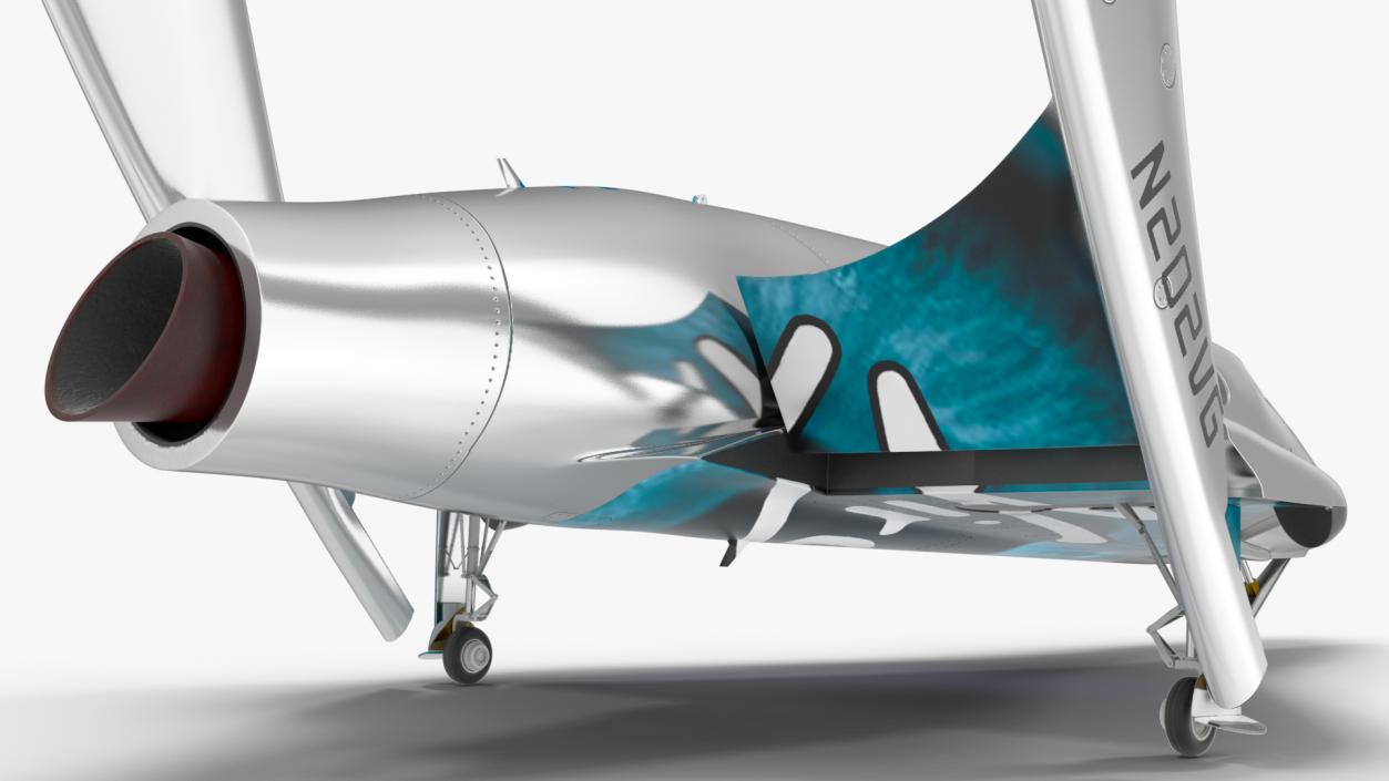 3D VSS Imagine Virgin Galactic SpaceShip III Rigged model