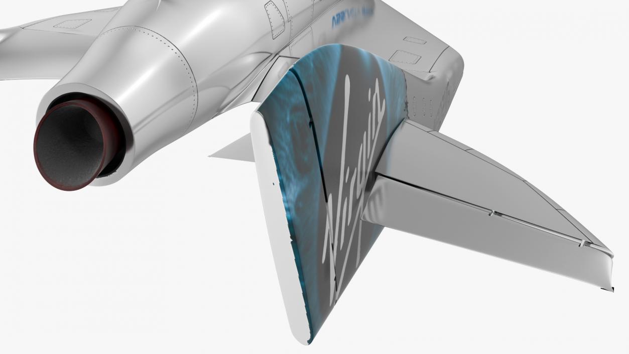 3D VSS Imagine Virgin Galactic SpaceShip III Rigged model