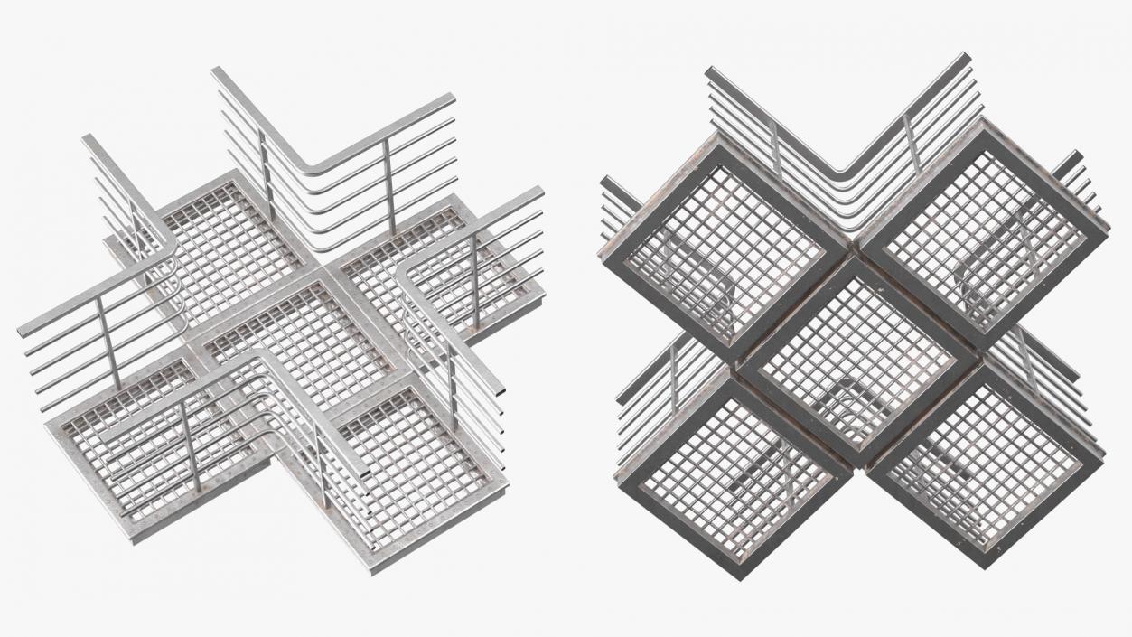 Prefabricated Industrial Catwalk 3D