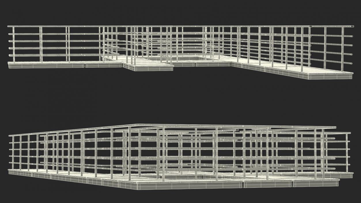 Prefabricated Industrial Catwalk 3D