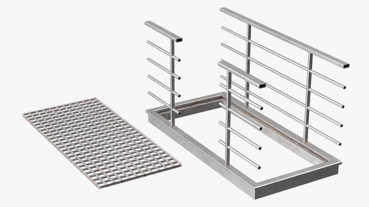 Prefabricated Industrial Catwalk 3D