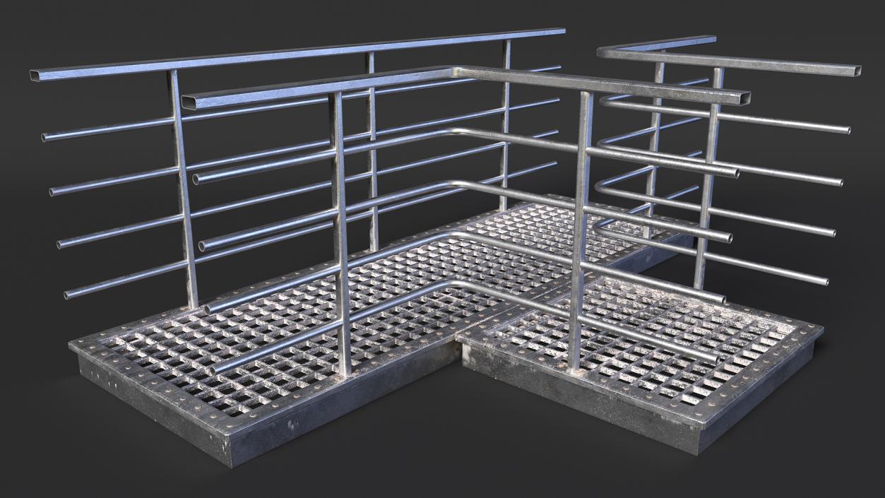 Prefabricated Industrial Catwalk 3D