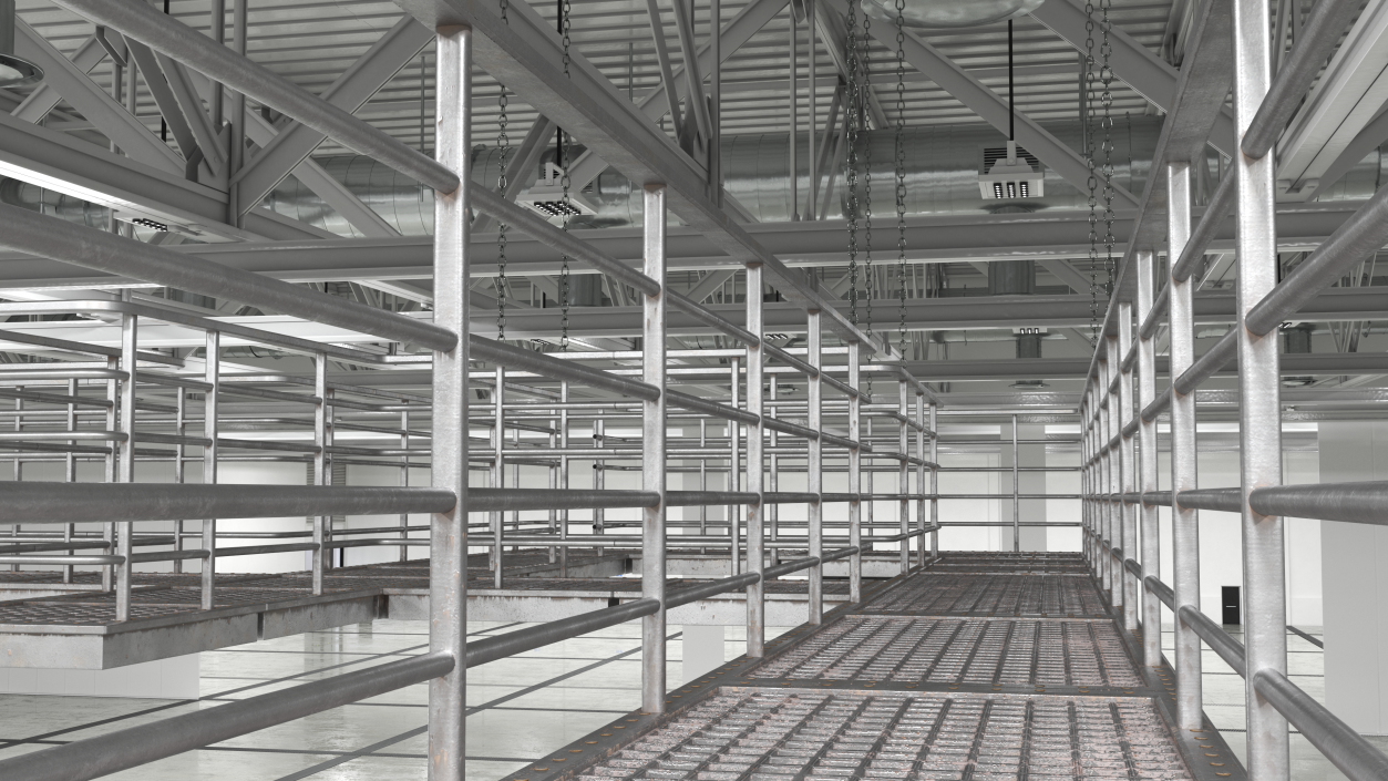 Prefabricated Industrial Catwalk 3D