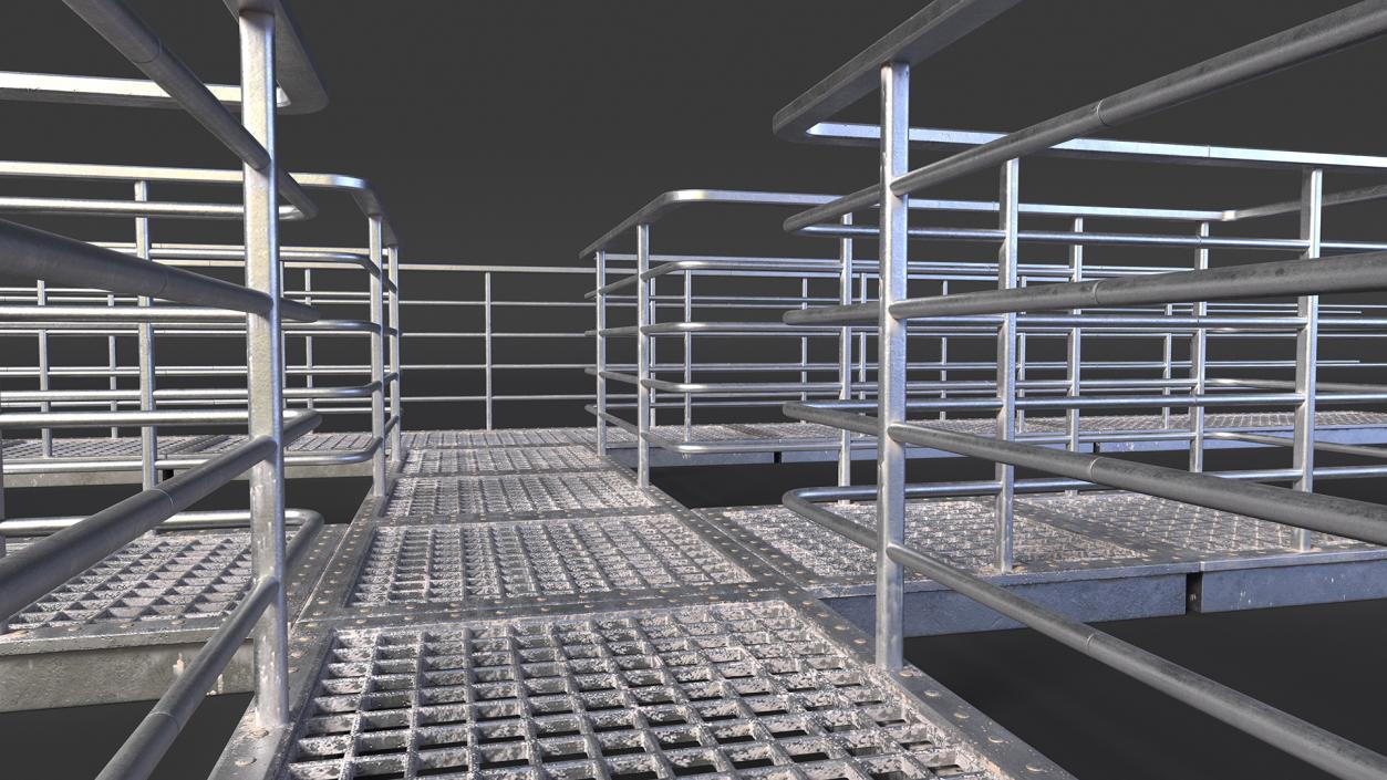 Prefabricated Industrial Catwalk 3D