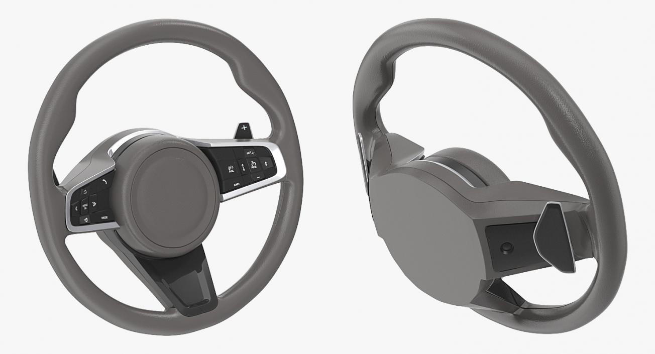 3D Steering Wheel with Used Airbag