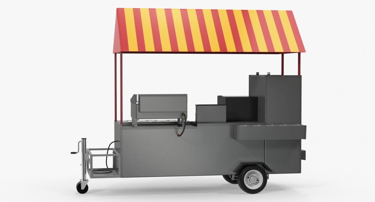 Limo Hot Dog Cart 3D