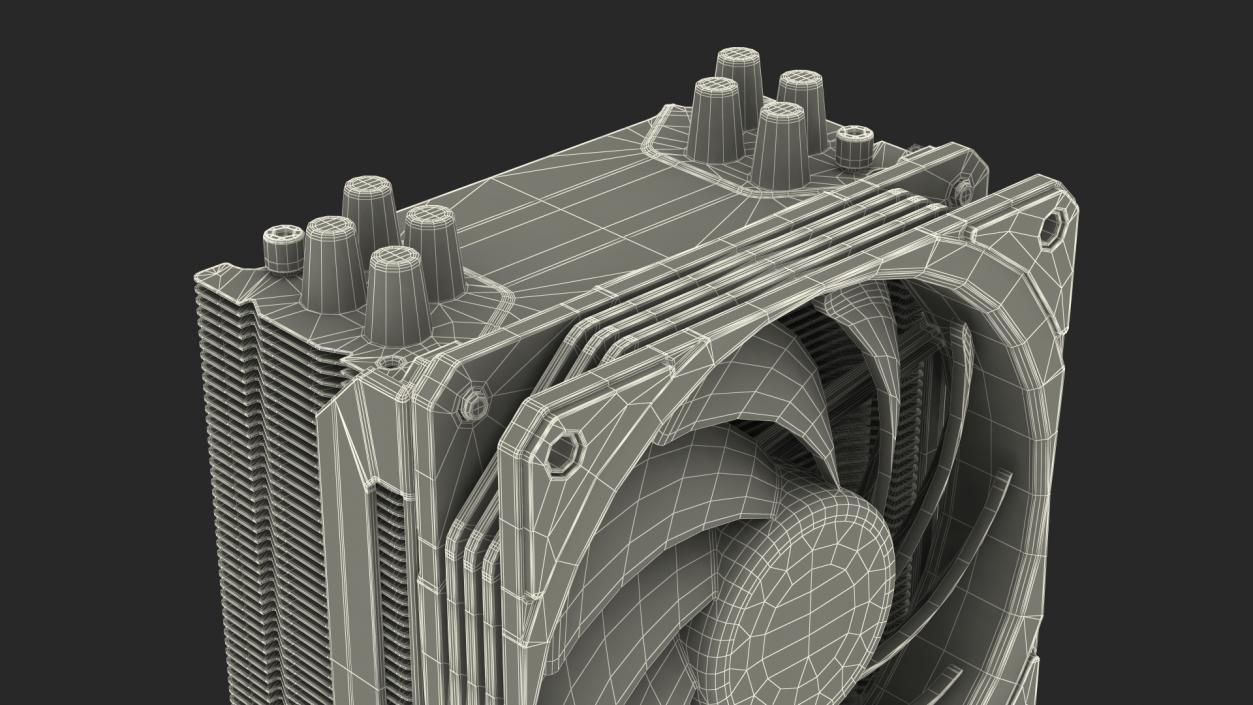 3D CPU Tower Cooler