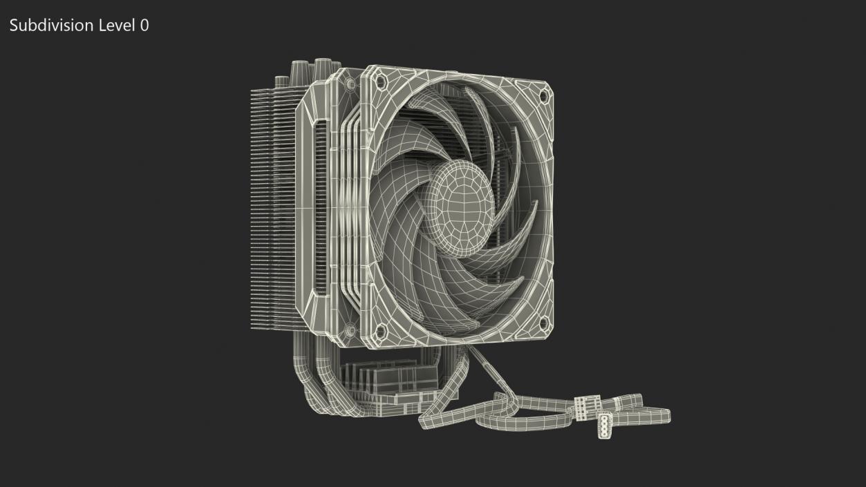 3D CPU Tower Cooler