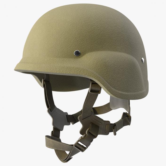 3D Kevlar Marine Lightweight Helmet Brown model