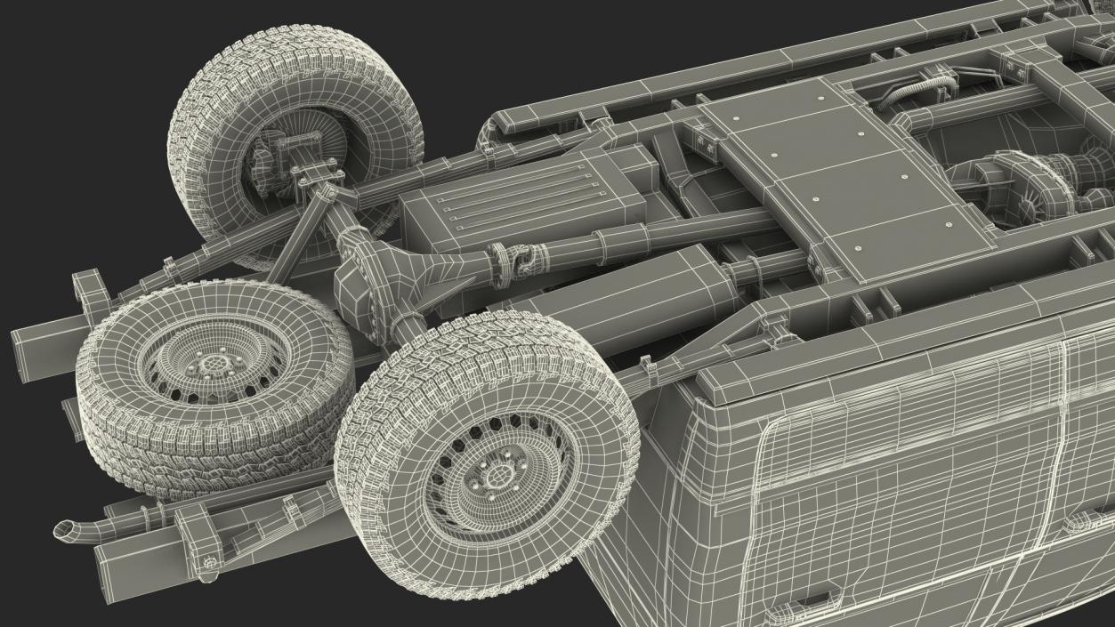 3D model Crew Cab 4x4 Truck No Bed