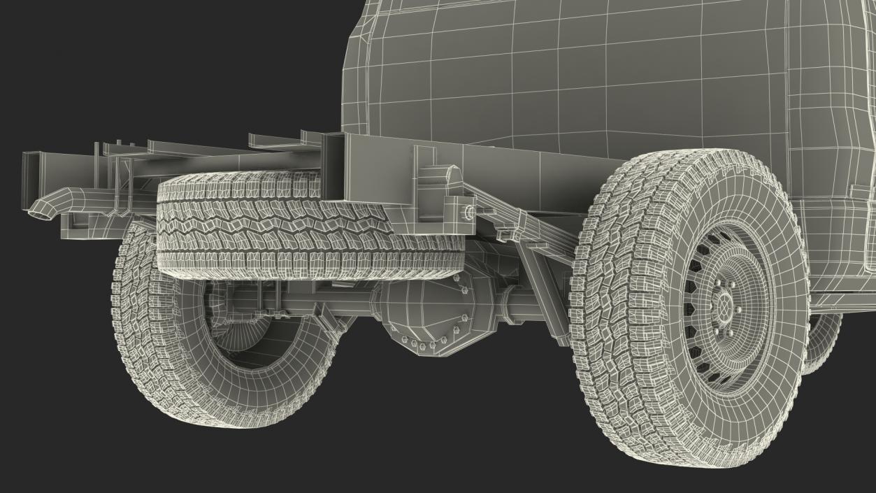 3D model Crew Cab 4x4 Truck No Bed