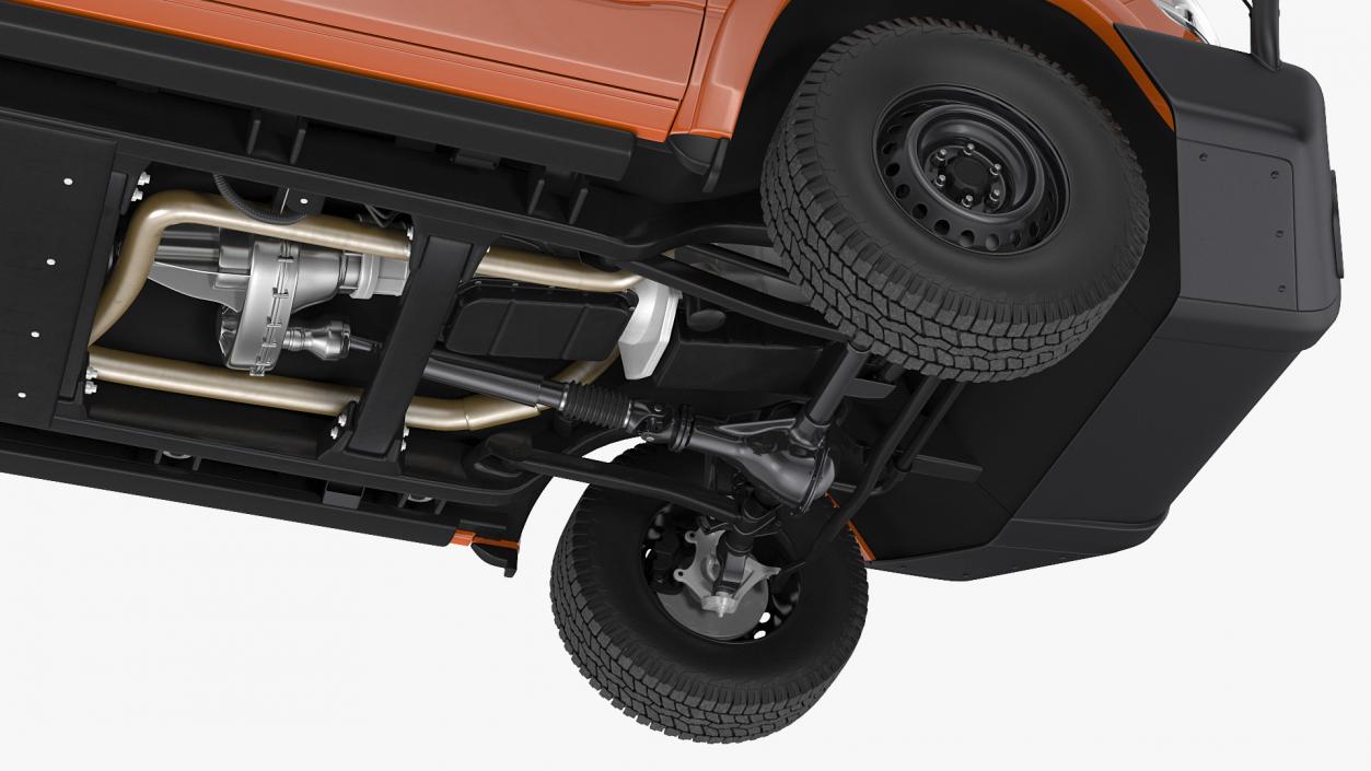 3D model Crew Cab 4x4 Truck No Bed