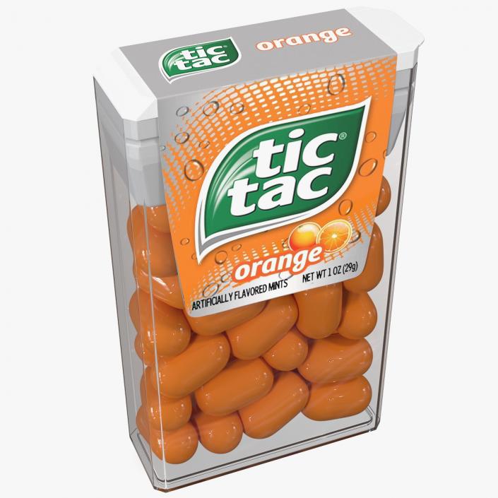 Tic Tac Orange Flavour 3D