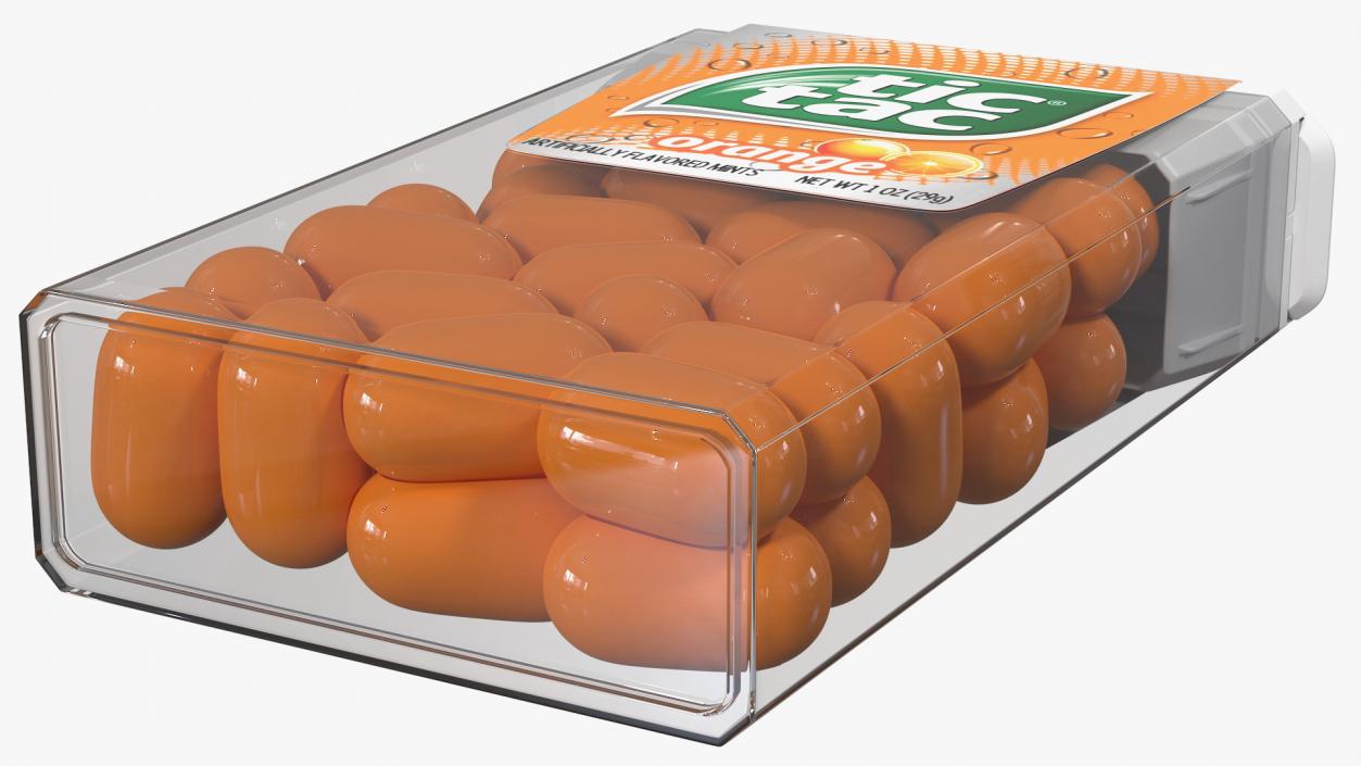 Tic Tac Orange Flavour 3D