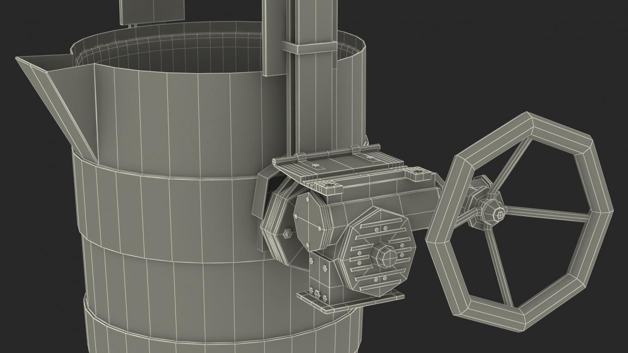 3D model Ladle Filled with Molten Metal