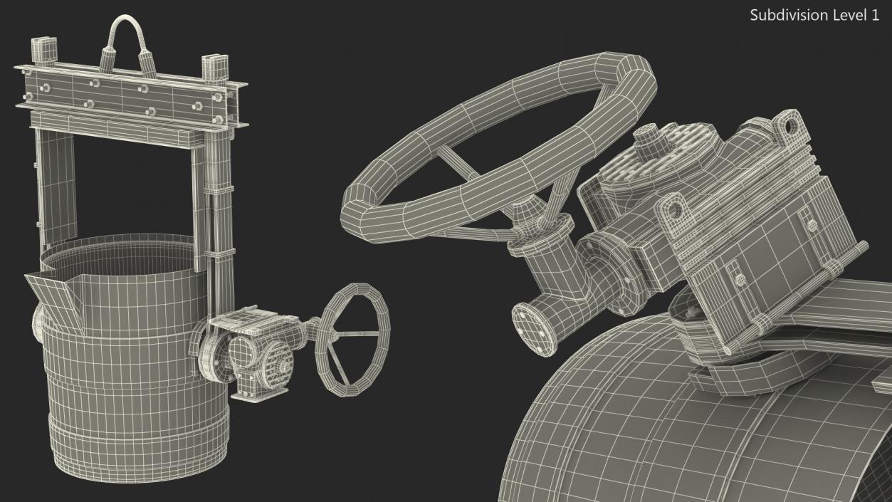 3D model Ladle Filled with Molten Metal