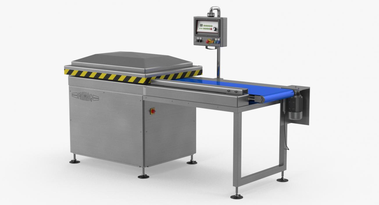 3D Vacuum Packaging Machine with Conveyor model