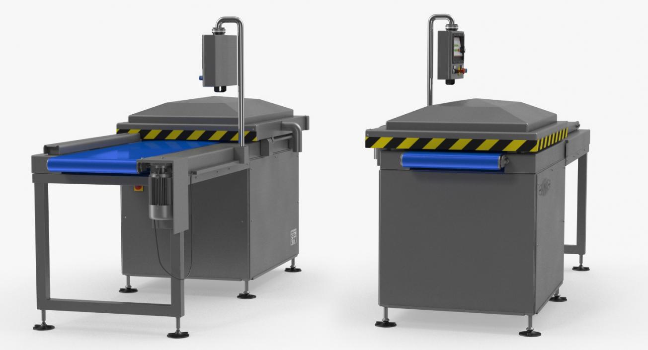 3D Vacuum Packaging Machine with Conveyor model