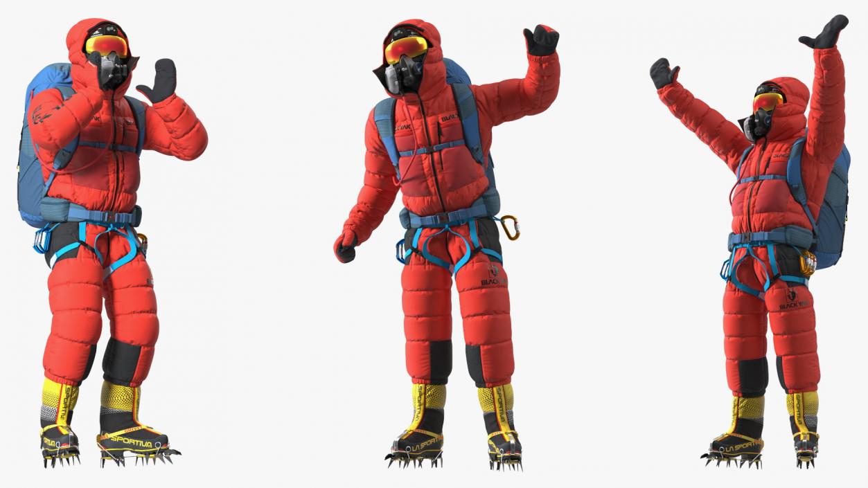 Everest Climber Rigged 3D