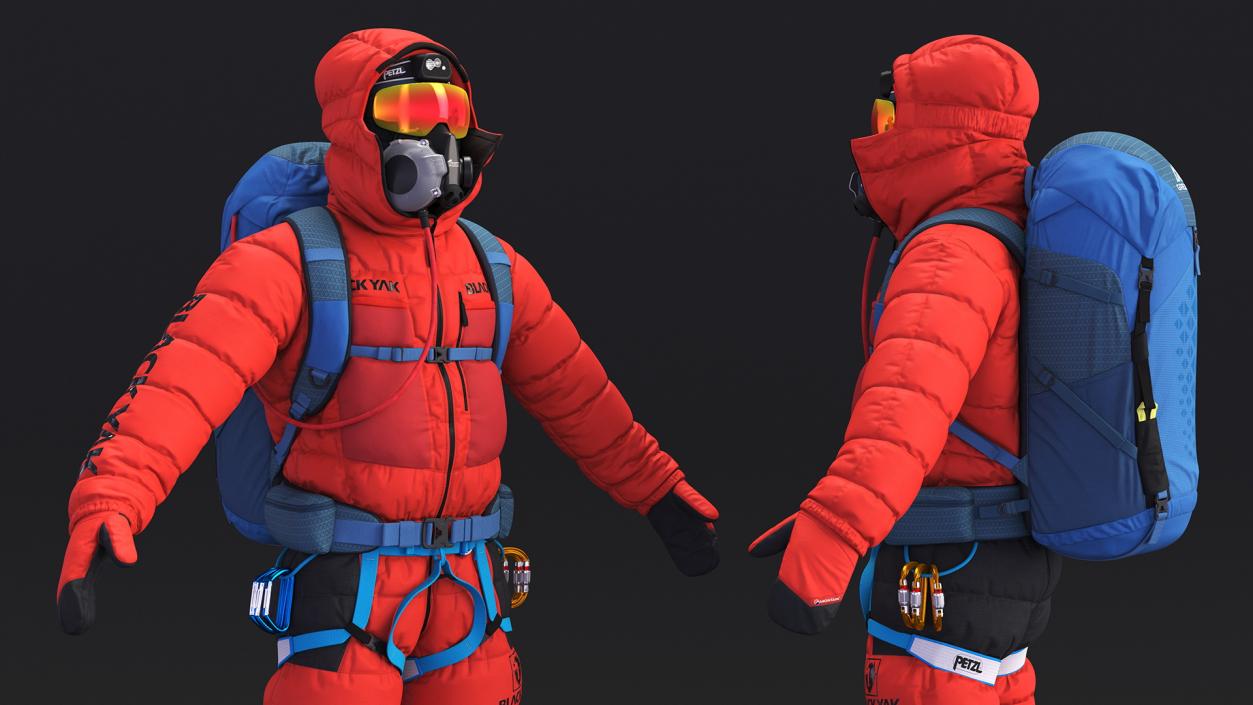 Everest Climber Rigged 3D