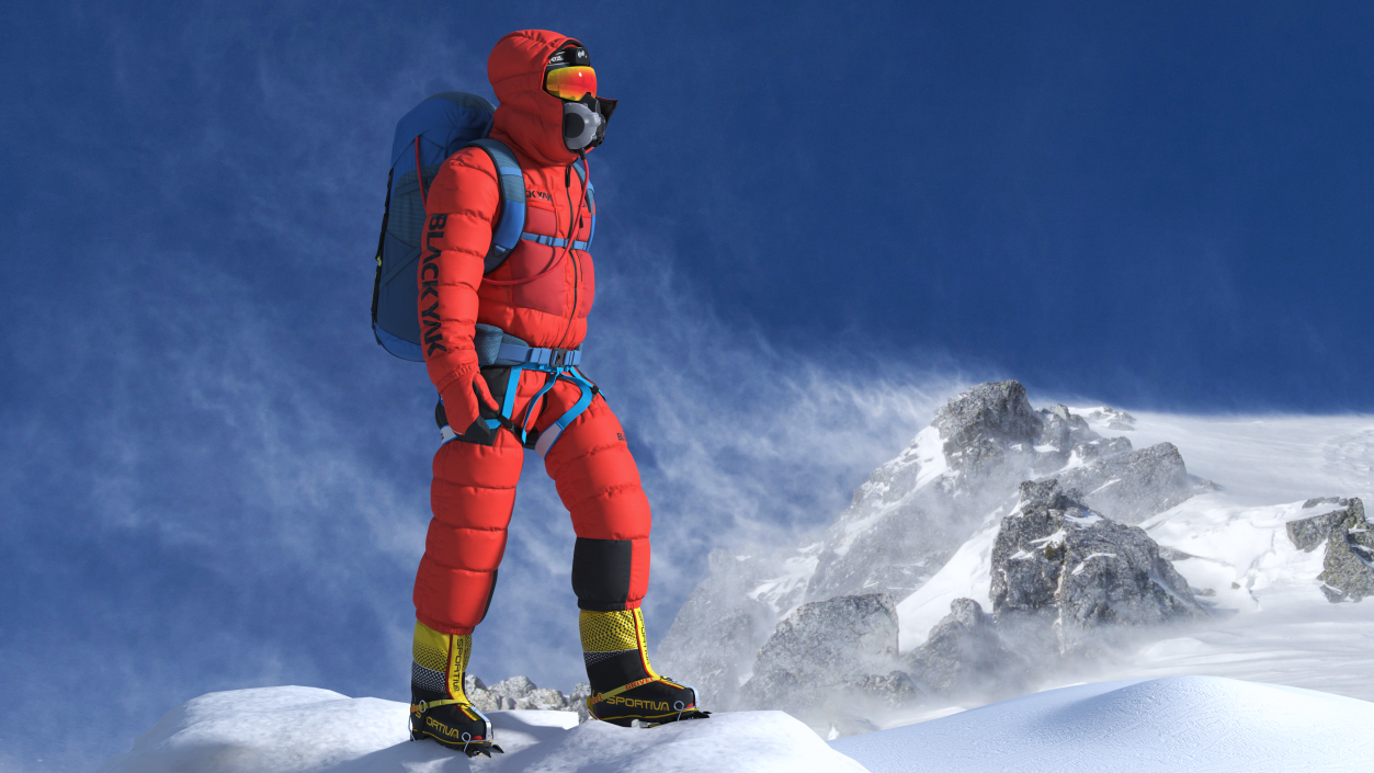 Everest Climber Rigged 3D