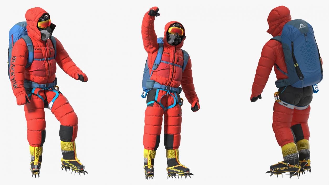 Everest Climber Rigged 3D