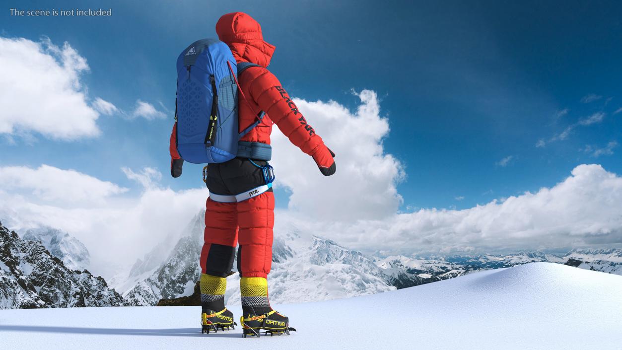 Everest Climber Rigged 3D