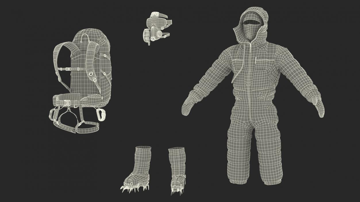 Everest Climber Rigged 3D