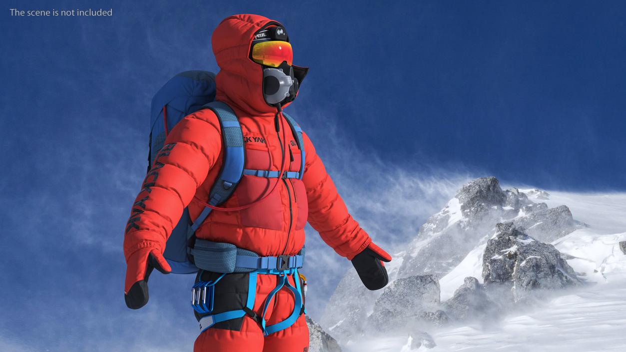 Everest Climber Rigged 3D