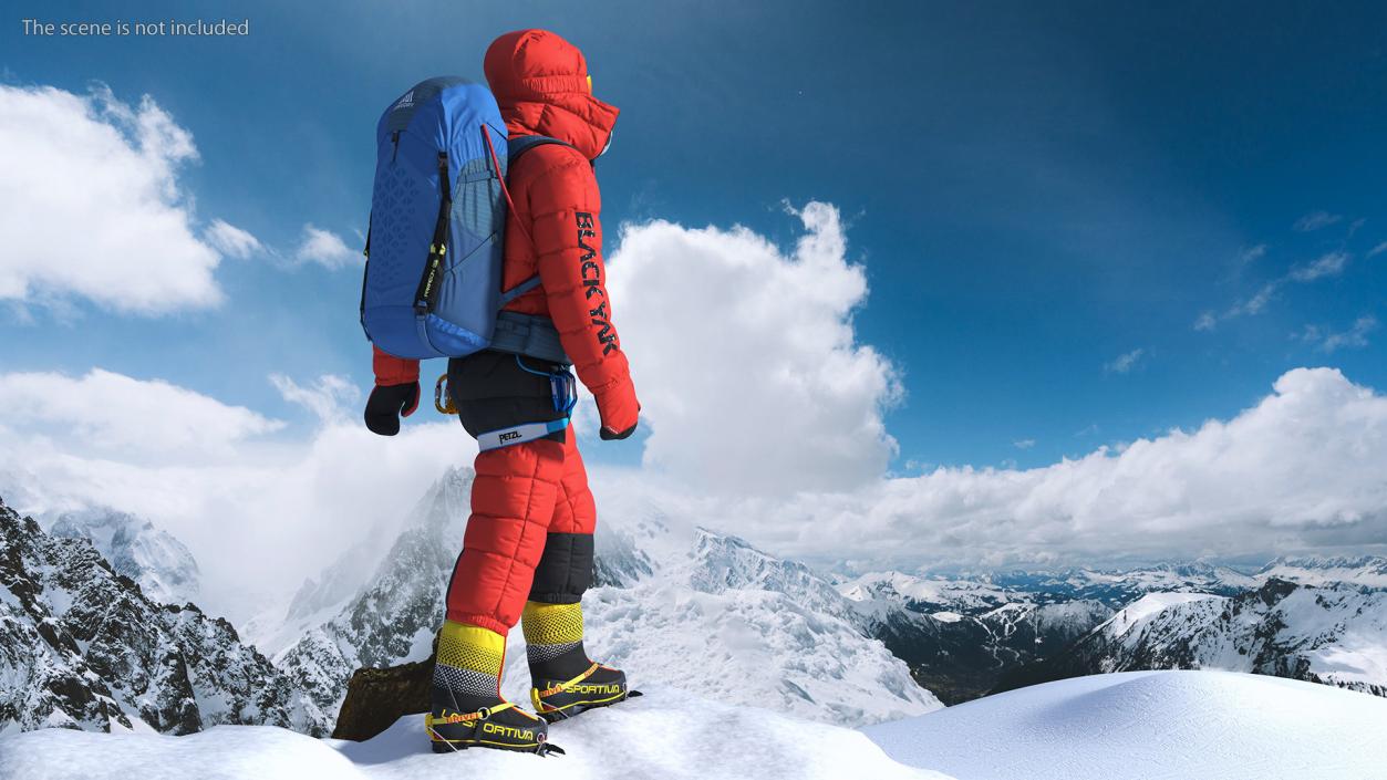 Everest Climber Rigged 3D