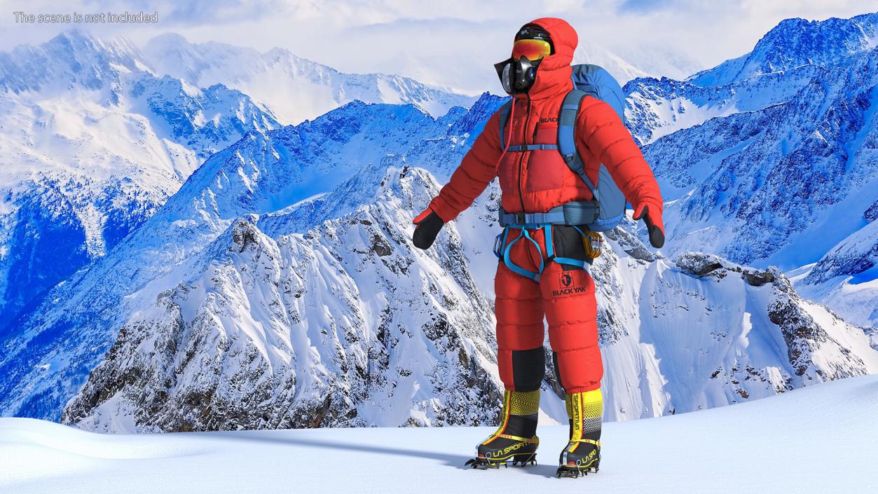 Everest Climber Rigged 3D