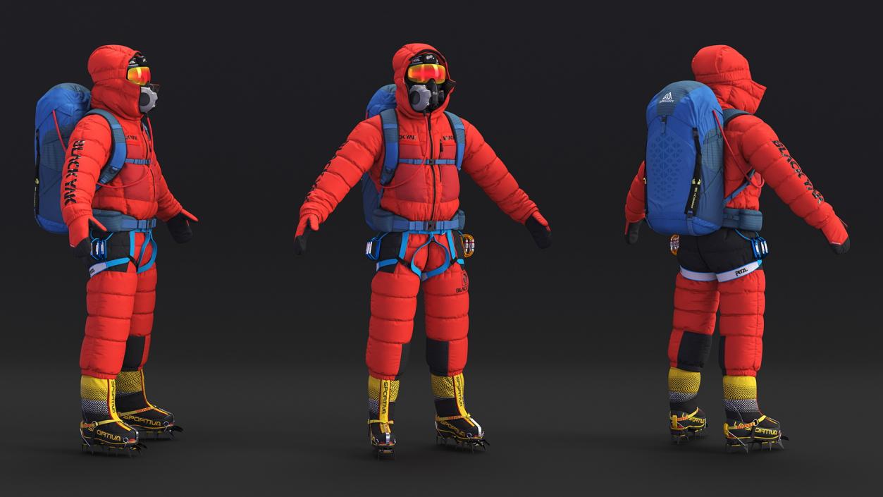 Everest Climber Rigged 3D