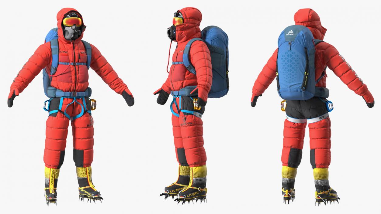 Everest Climber Rigged 3D