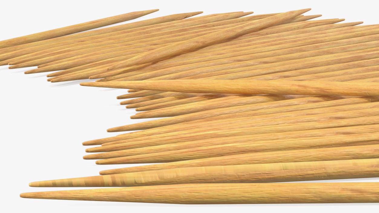 3D model Pile of Wooden Toothpicks