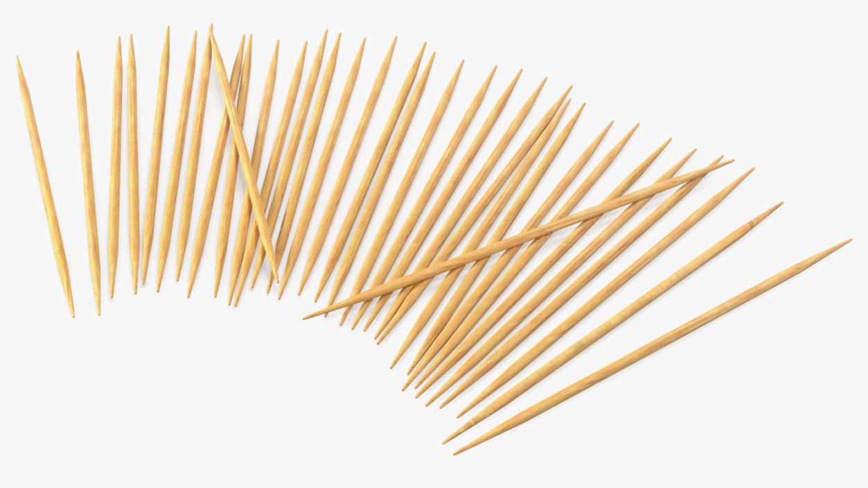 3D model Pile of Wooden Toothpicks