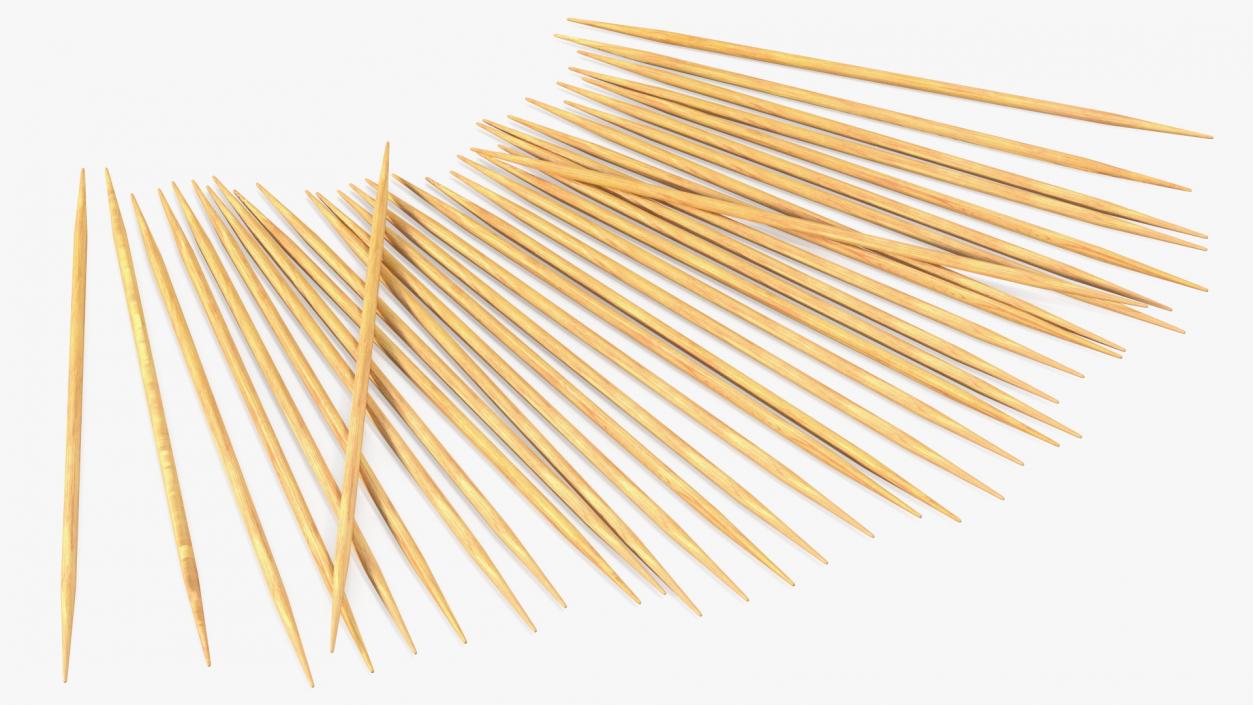 3D model Pile of Wooden Toothpicks