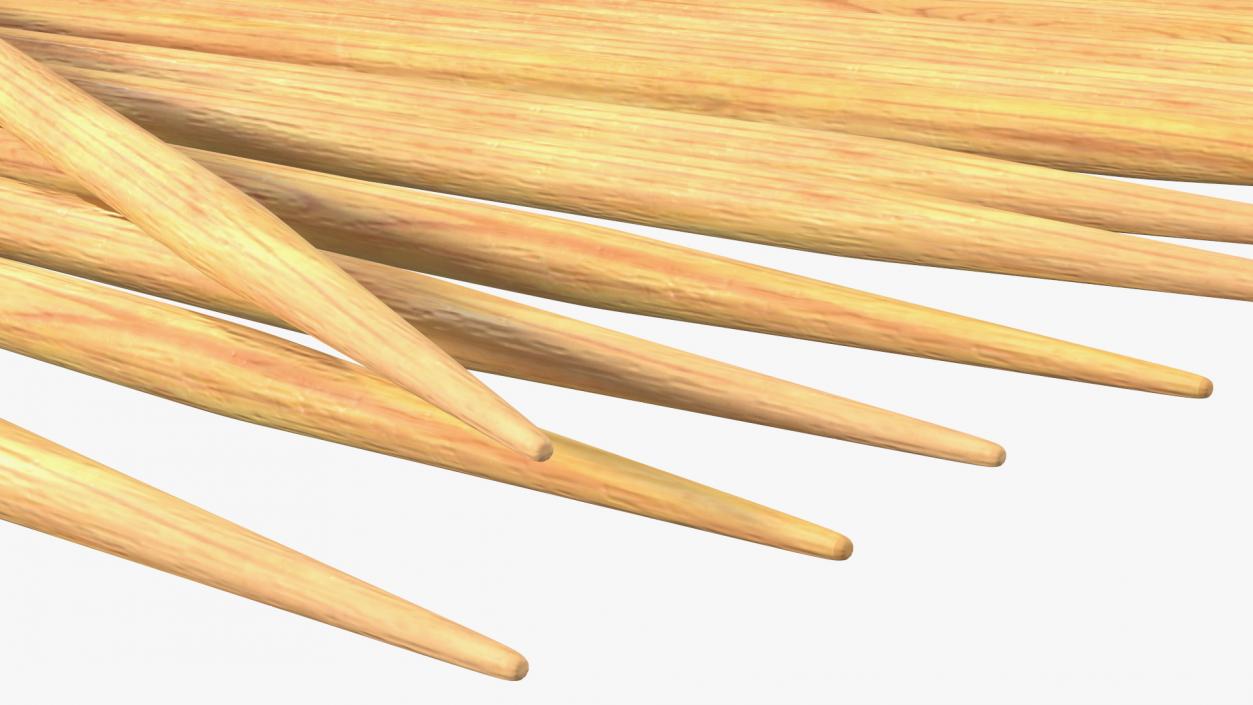 3D model Pile of Wooden Toothpicks