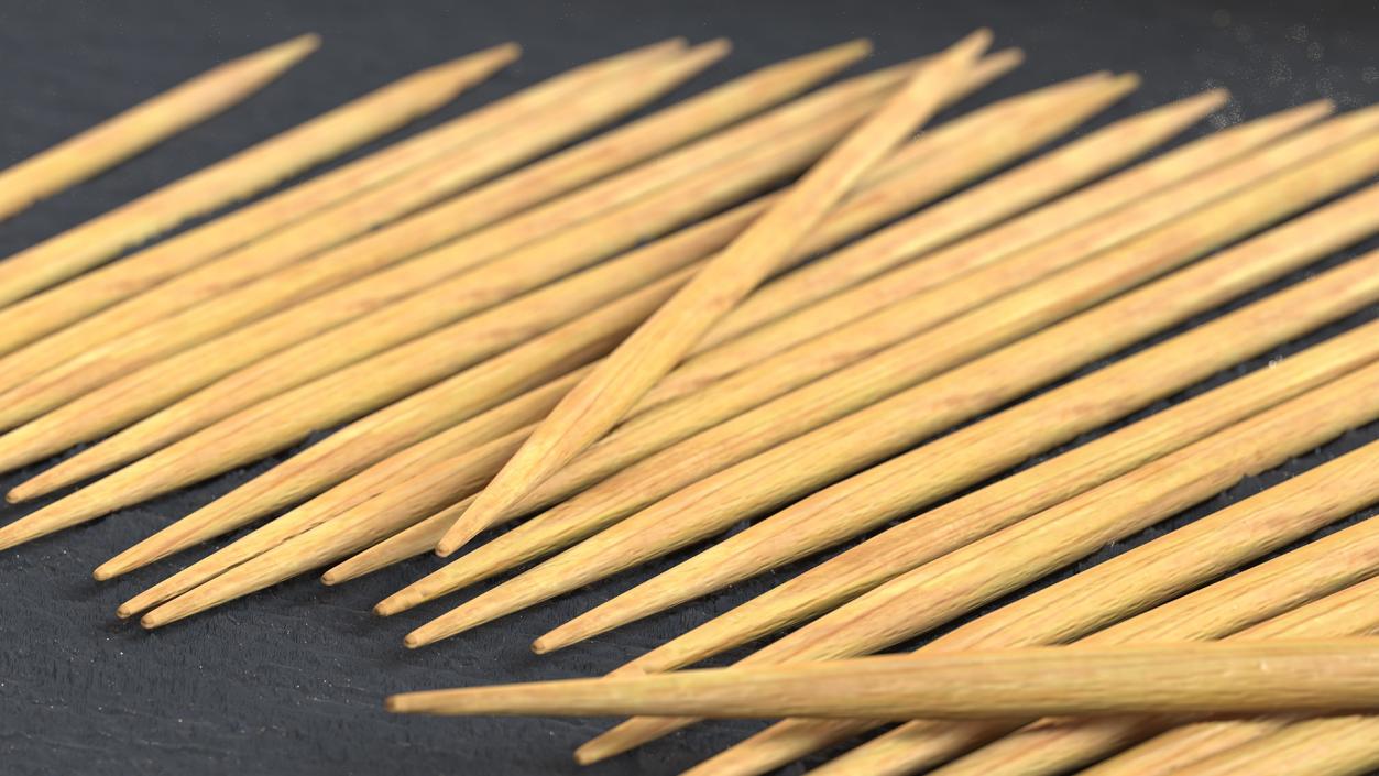 3D model Pile of Wooden Toothpicks