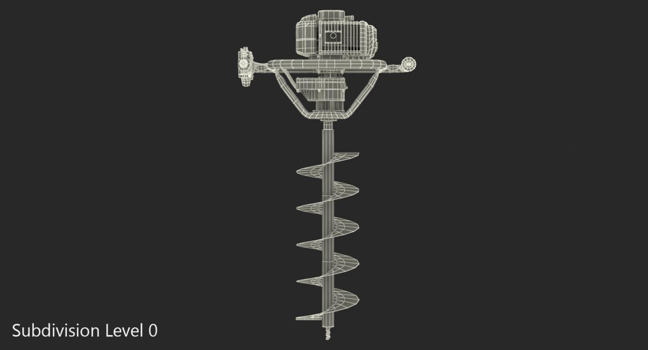 Hole Digger Gasoline Auger Drill 3D
