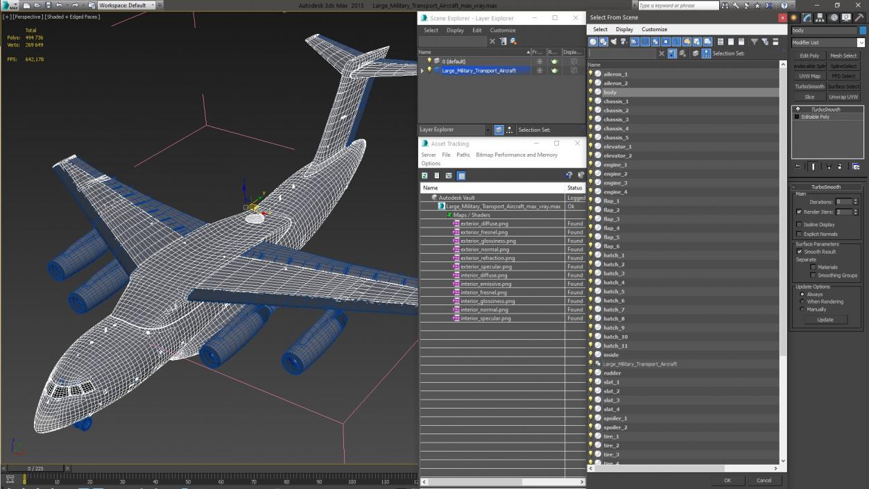 3D Large Military Transport Aircraft model