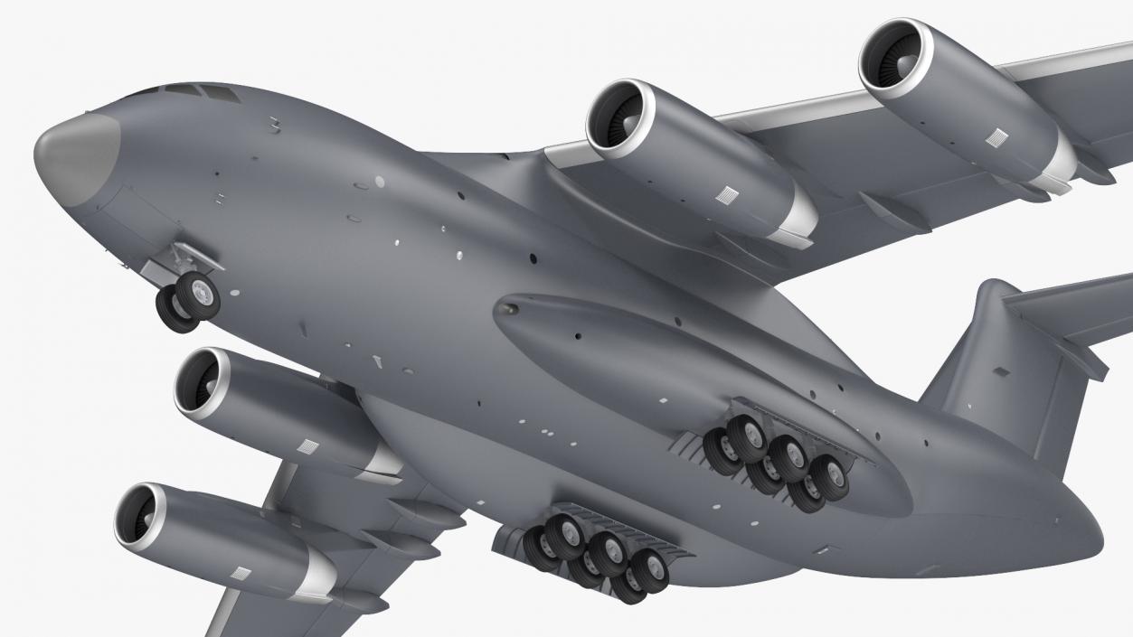 3D Large Military Transport Aircraft model